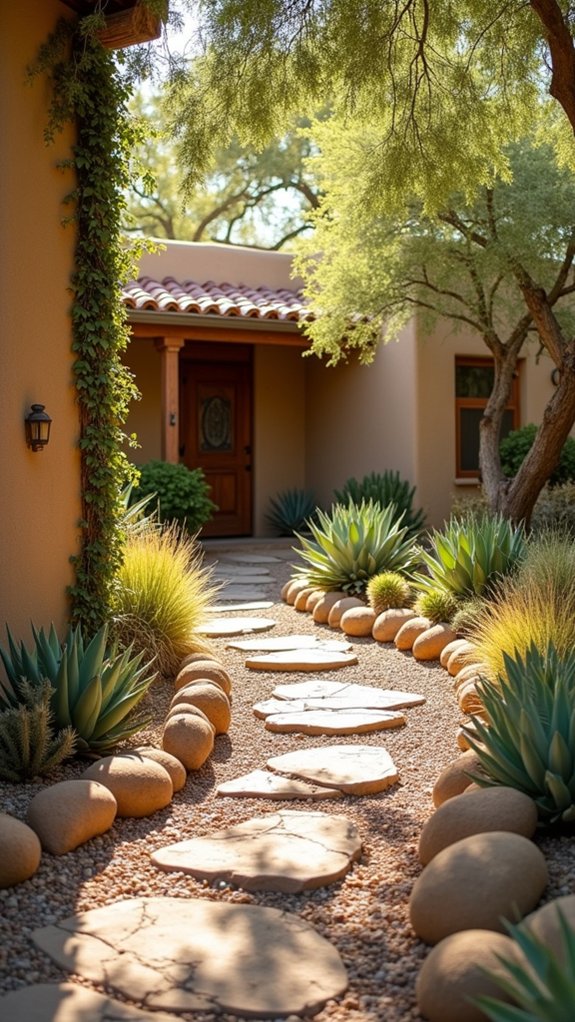 charming smooth stone pathways