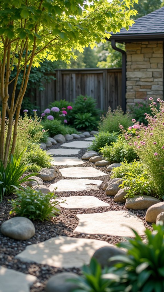 decorative rock garden borders