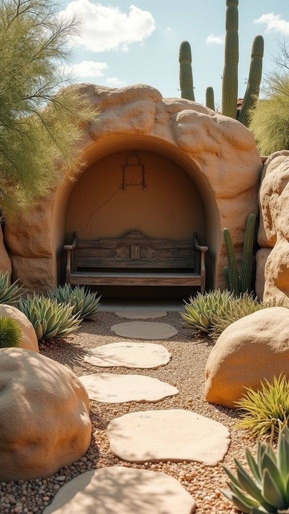 desert river rock oasis