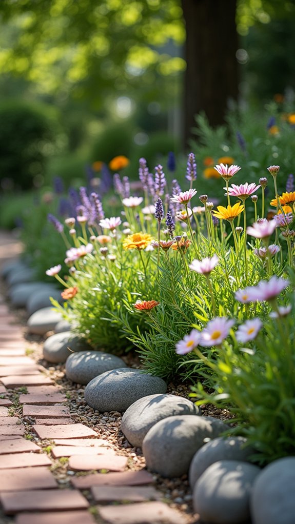 elegant low maintenance garden dividers