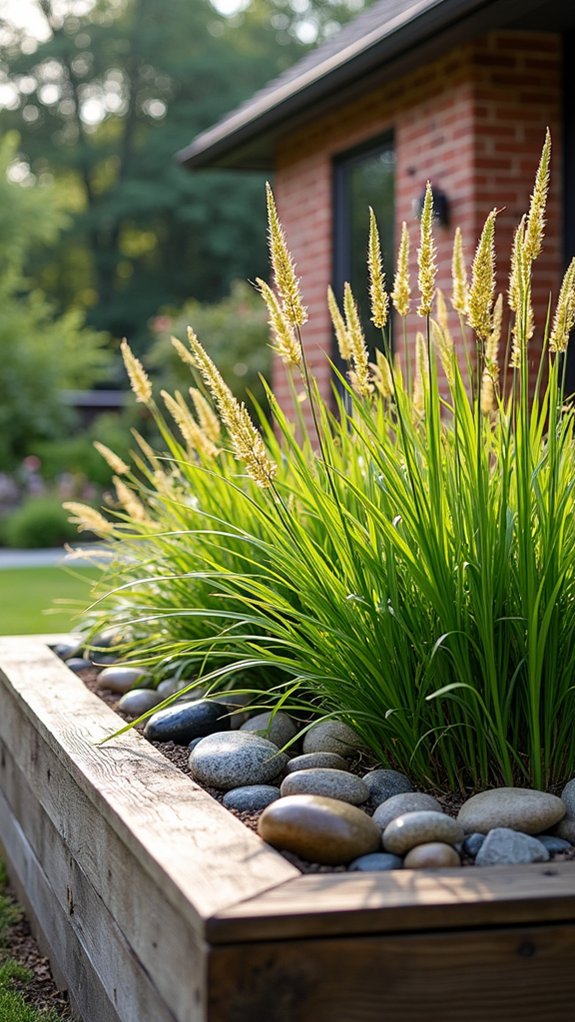 elegant raised garden accents