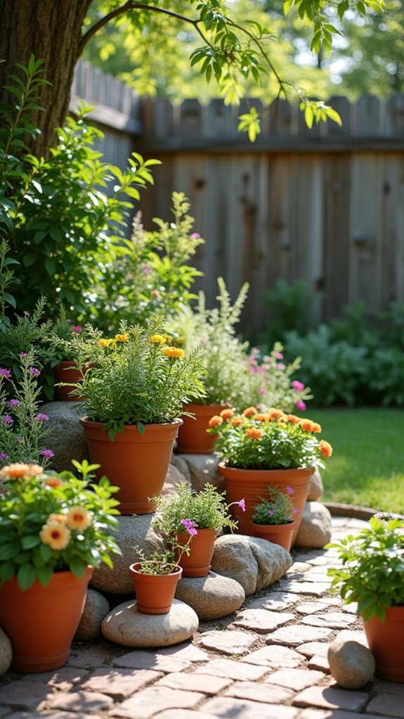 elegant river rock decor