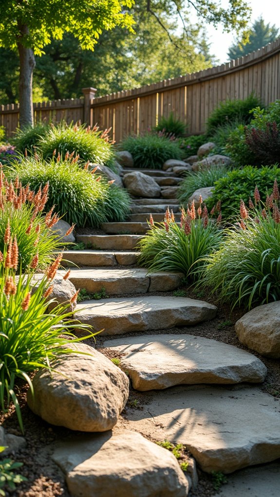 elegant sloped gardens design