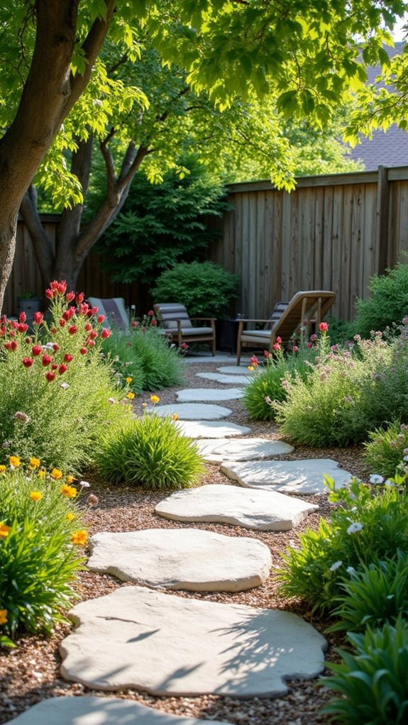 elegant white rock pathways