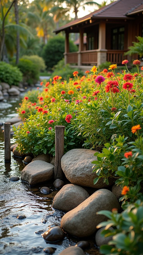 enhance flower beds creatively