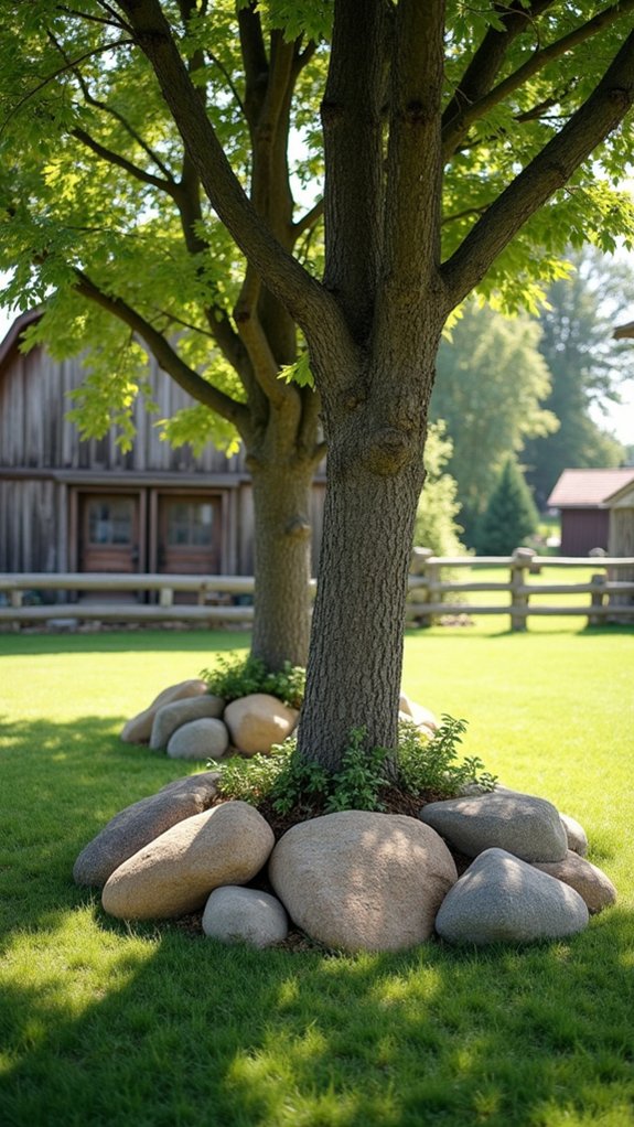 enhance landscape with river rock