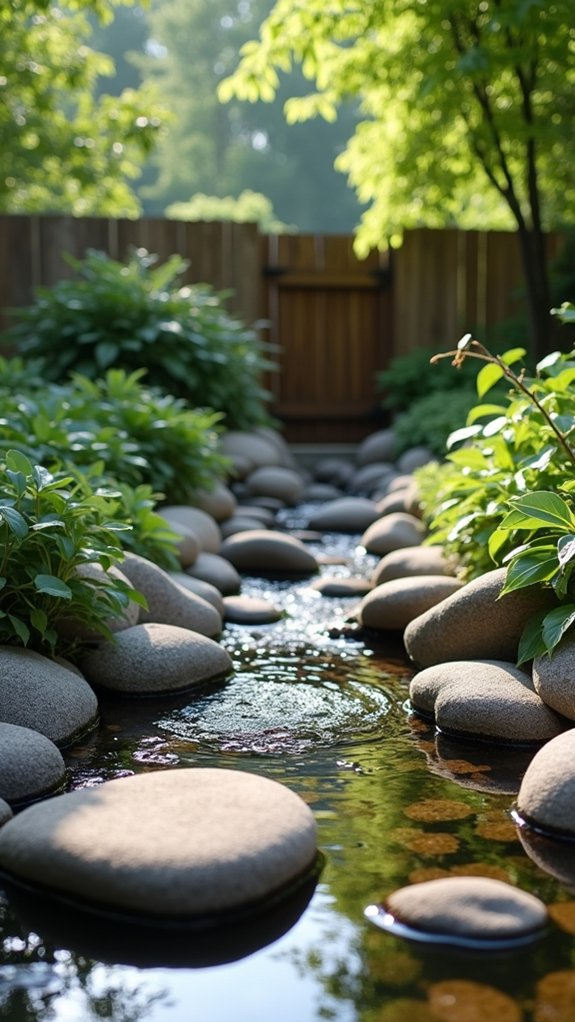 floating river rocks serenity