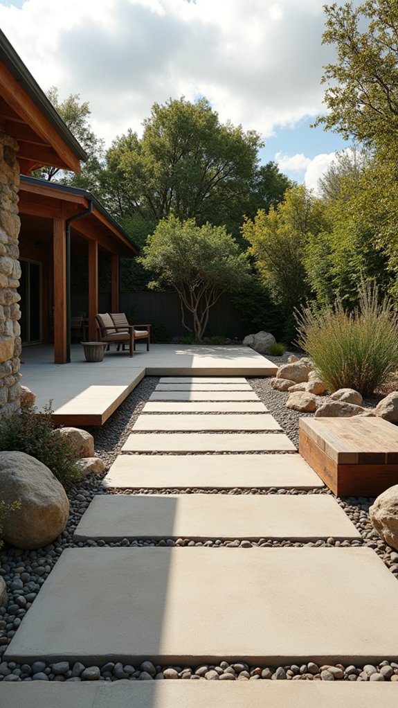 harmonious stone pathway design