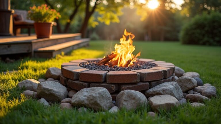 inviting fire pit landscaping