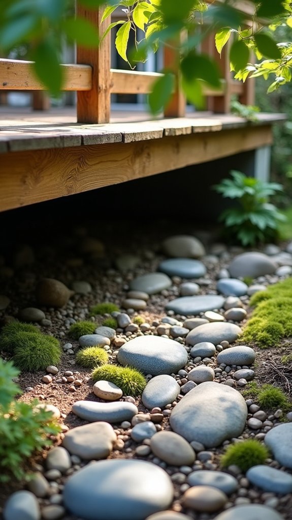 medium sized stones for drainage