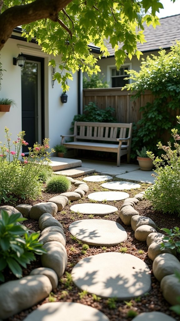 minimalist rock garden design