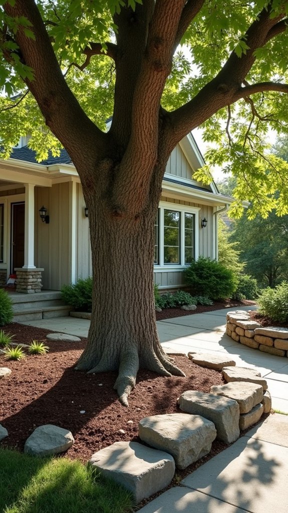 moisture retention with mulch