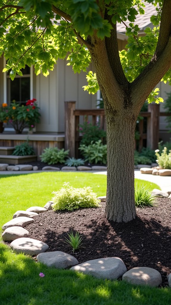 mulch suppresses weeds effectively