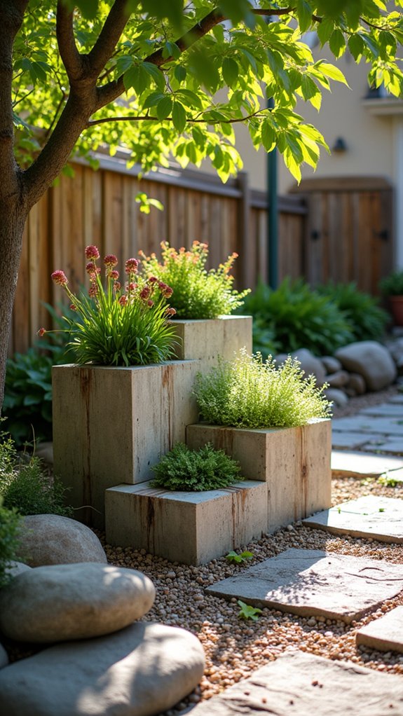 multi level planter display design