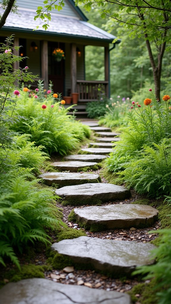 natural attractive garden pathway