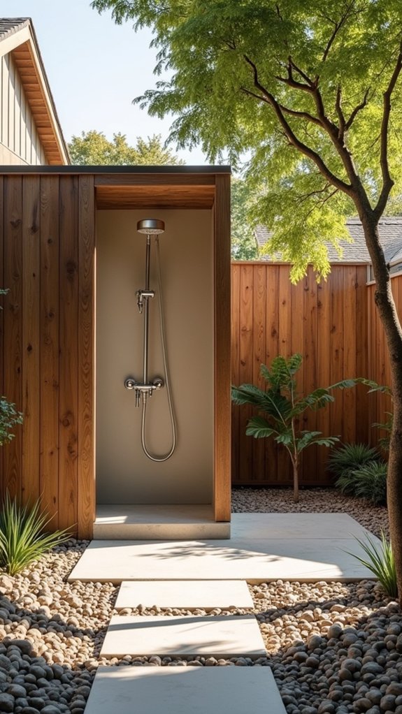 natural beauty outdoor shower