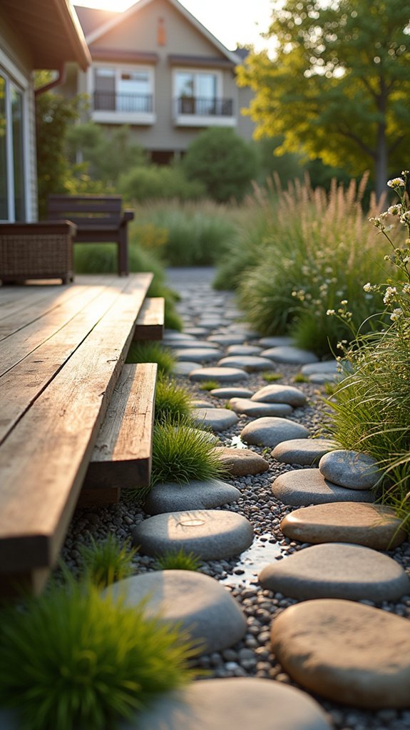 natural habitat with river rocks
