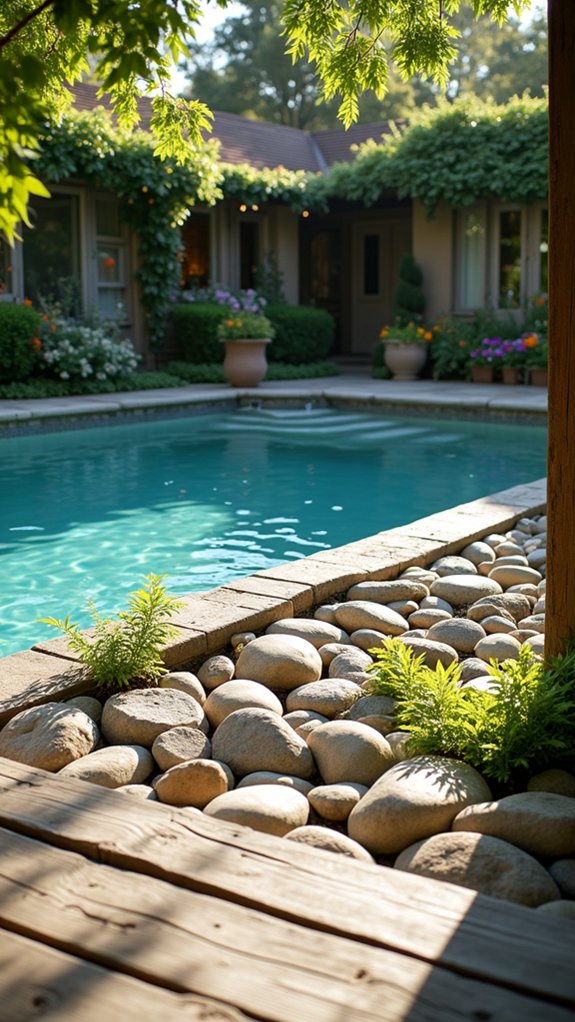 natural inviting poolside comfort