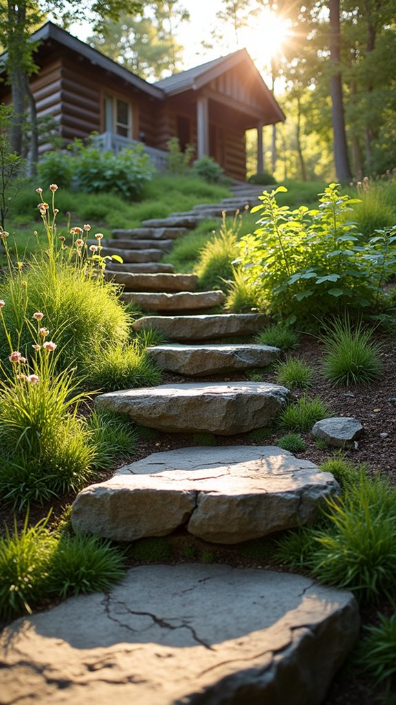 natural landscape navigation steps