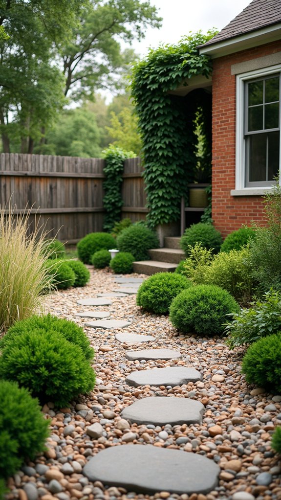 natural privacy with landscaping