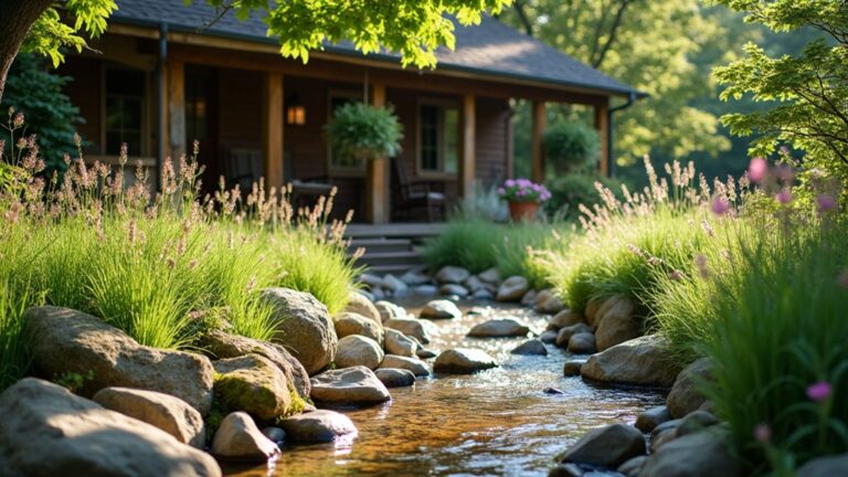 natural river rock landscaping