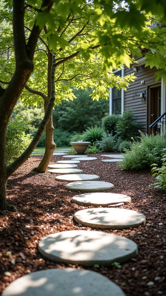 natural river rock pathway