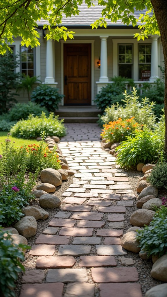 natural stone garden pathways