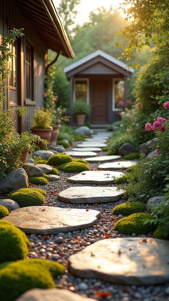 natural stone pathway design