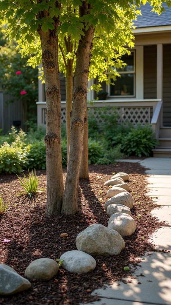 organic mulch enhances tree health
