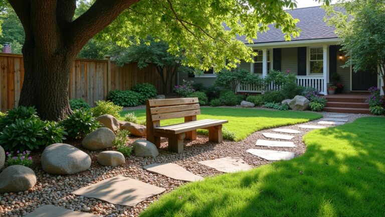 relaxing river rock landscaping