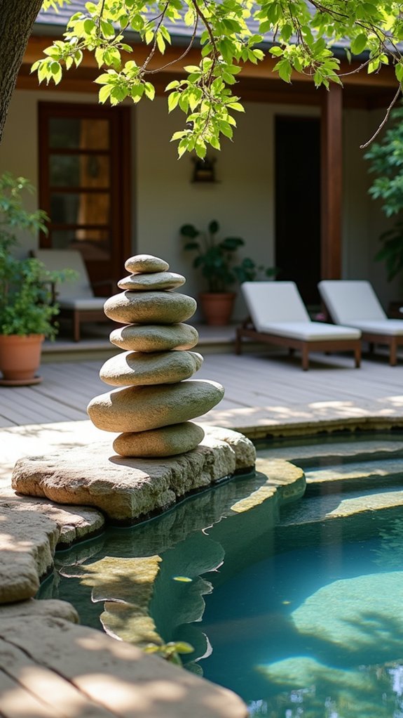 river rock art creation