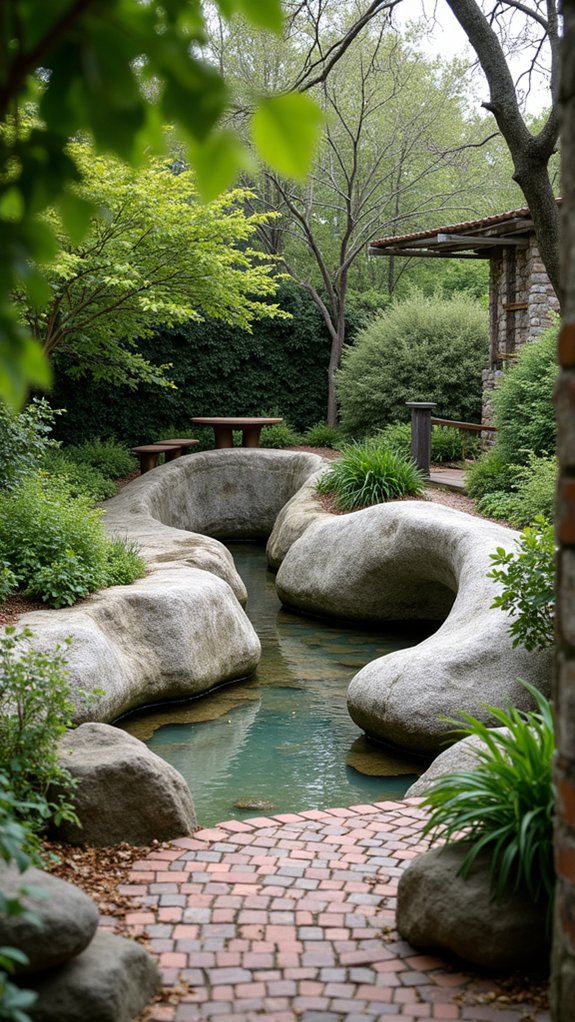 river rock artistic sculptures