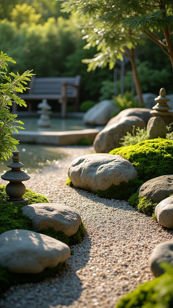 river rock enhances tranquility