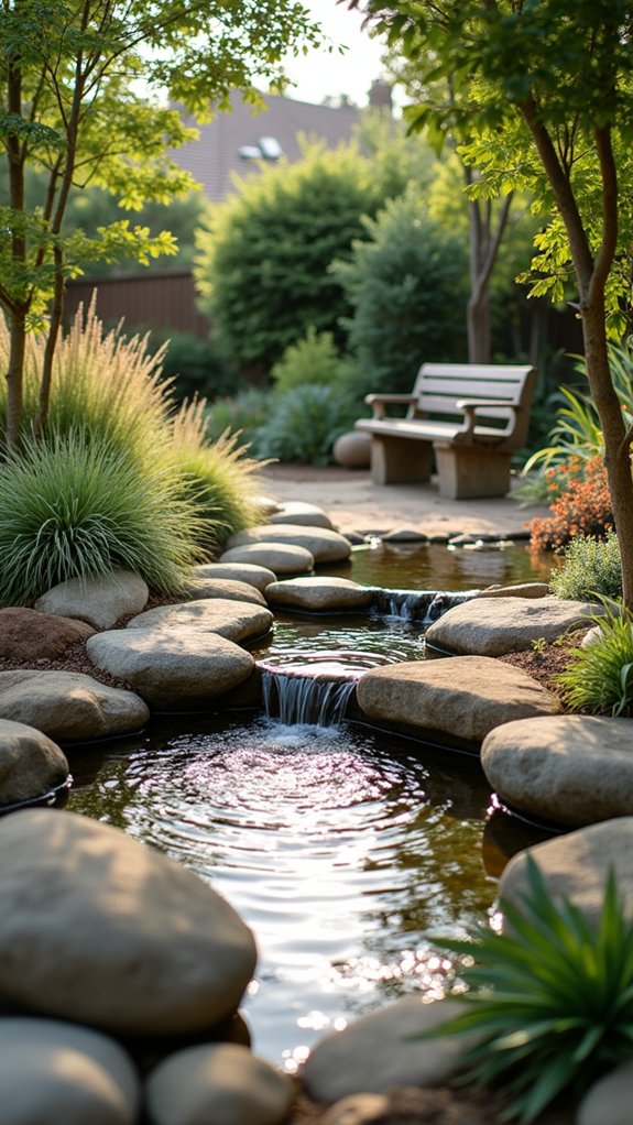 river rock enhances water features
