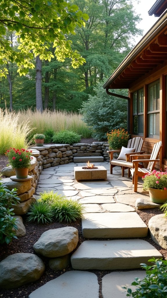 river rock landscape enhancement