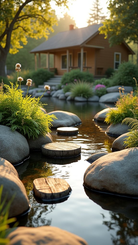 river rock landscape enhancement