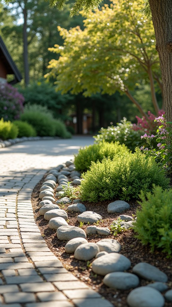 river rock landscape enhancement