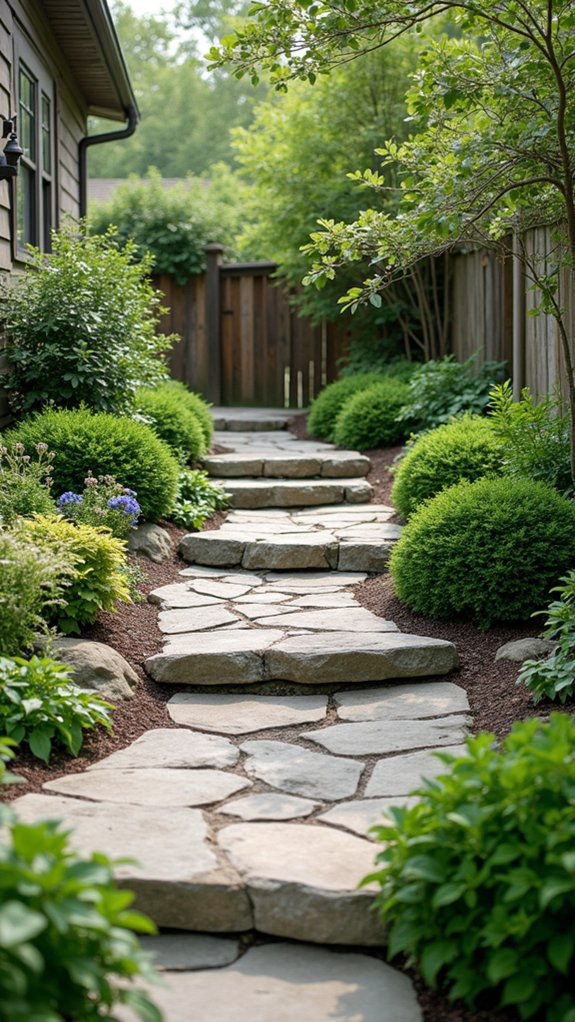 river rock terracing beauty