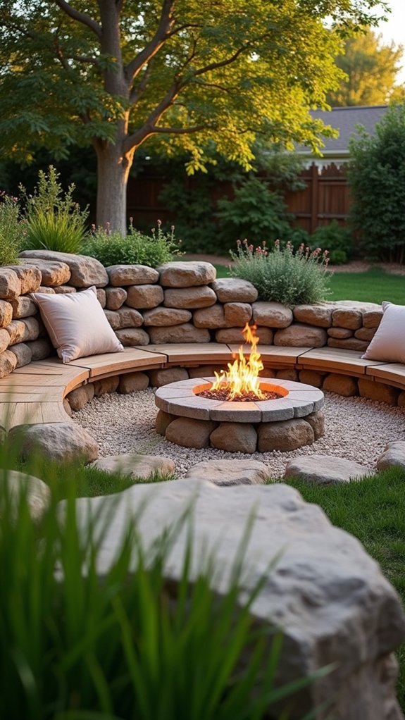 river rock wall construction