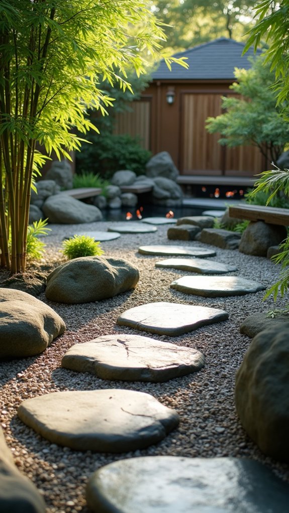 river rock zen garden
