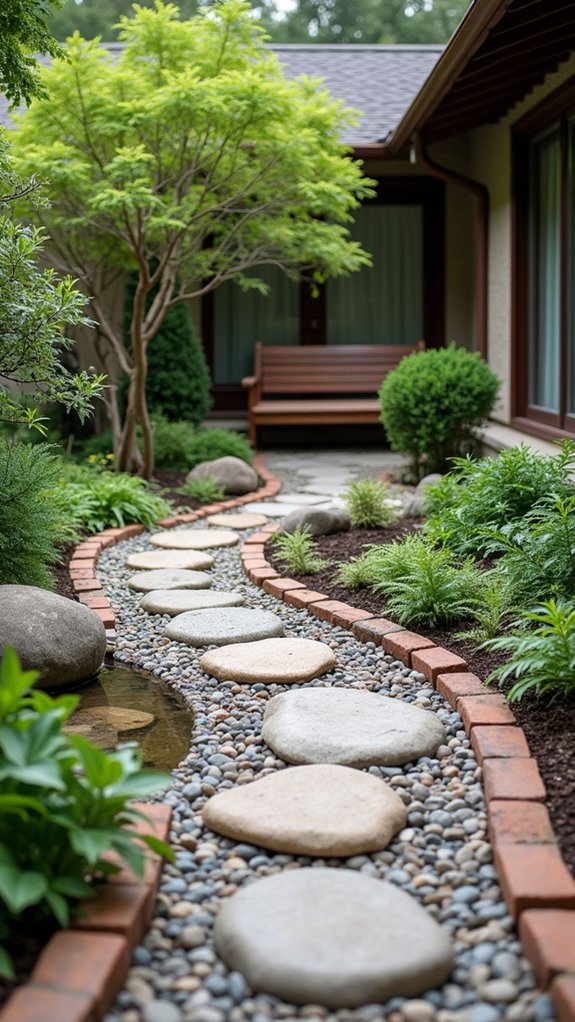 river rock zen garden