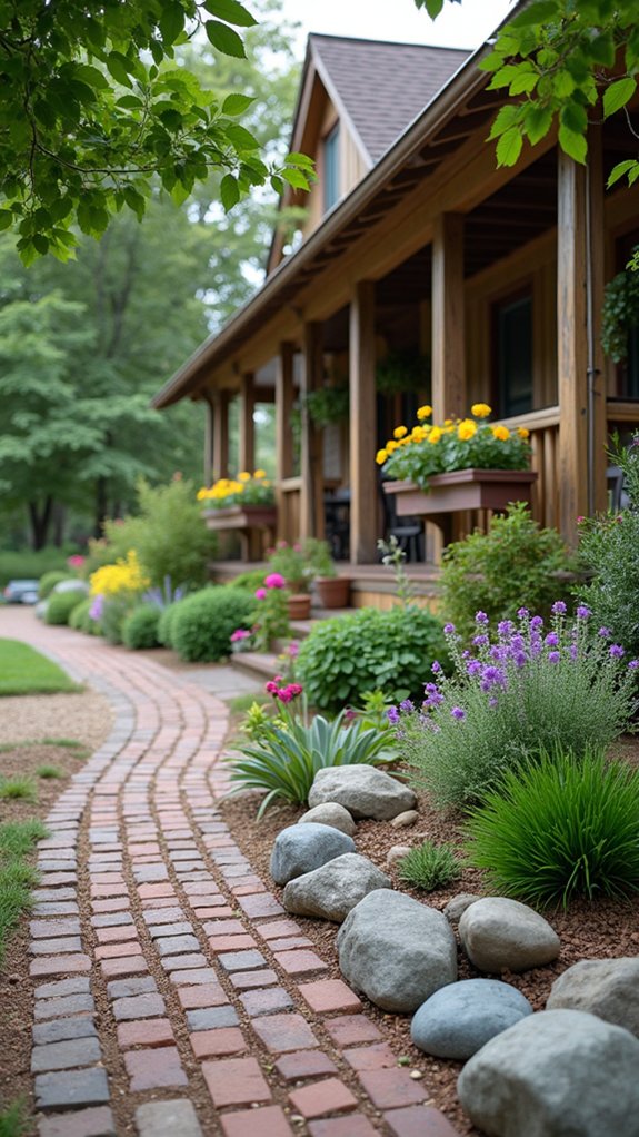 river rocks enhance gardens