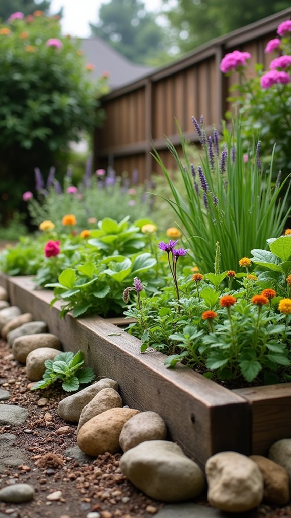 river rocks enhance gardens