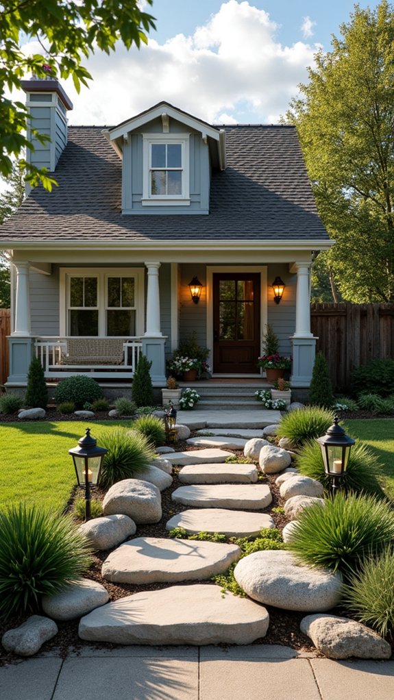 river rocks enhance lighting