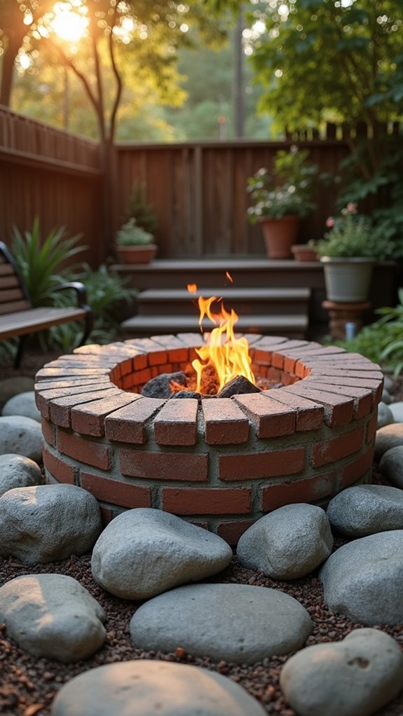 river rocks enhance lighting