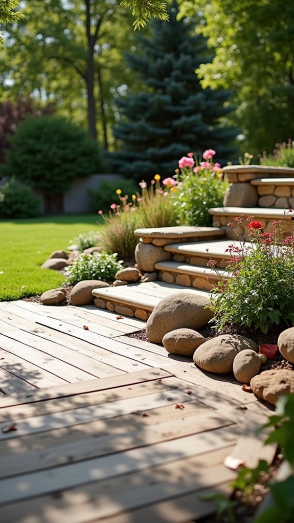 river rocks for retaining walls