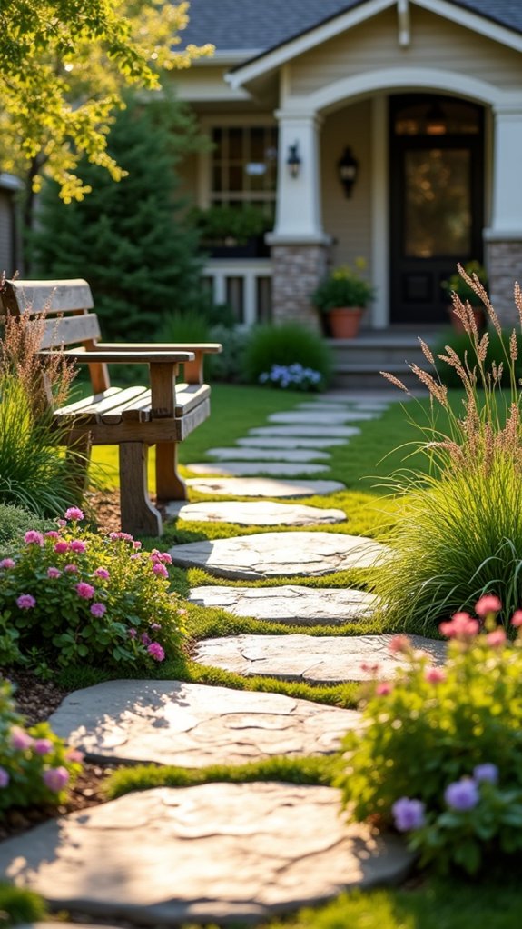 river stones pathway design