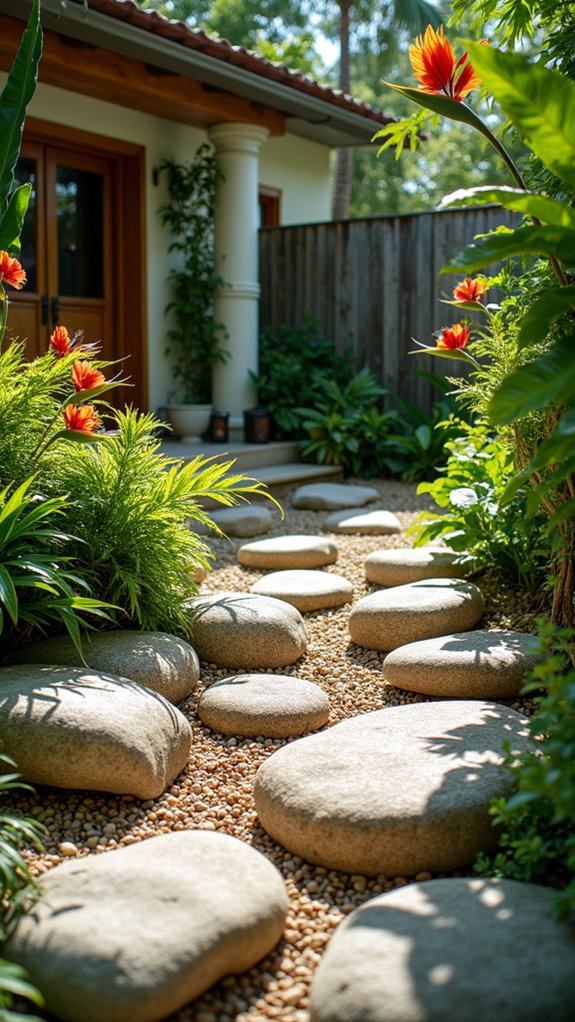 rocks enhance garden aesthetics