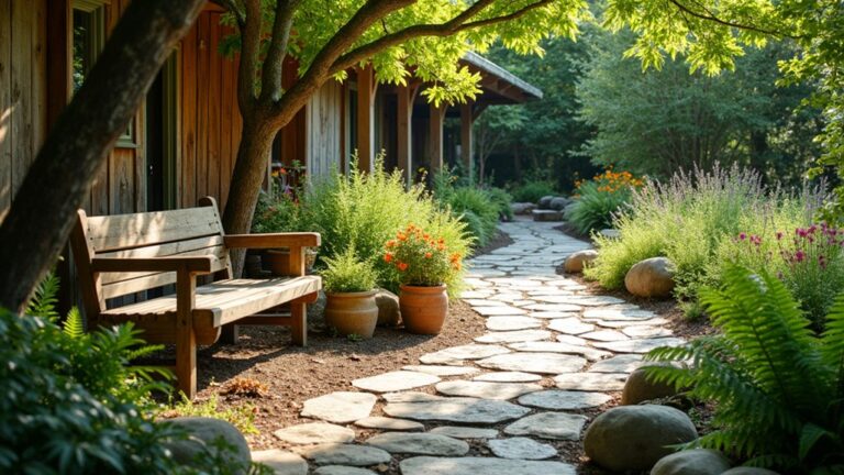 rustic river rock landscaping