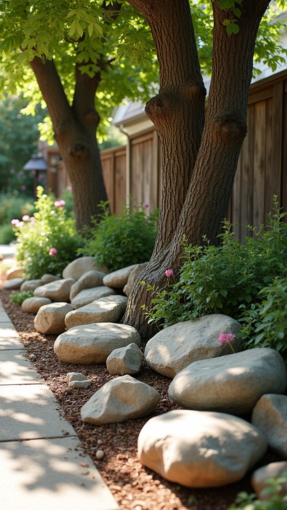 seasonal river rock arrangements